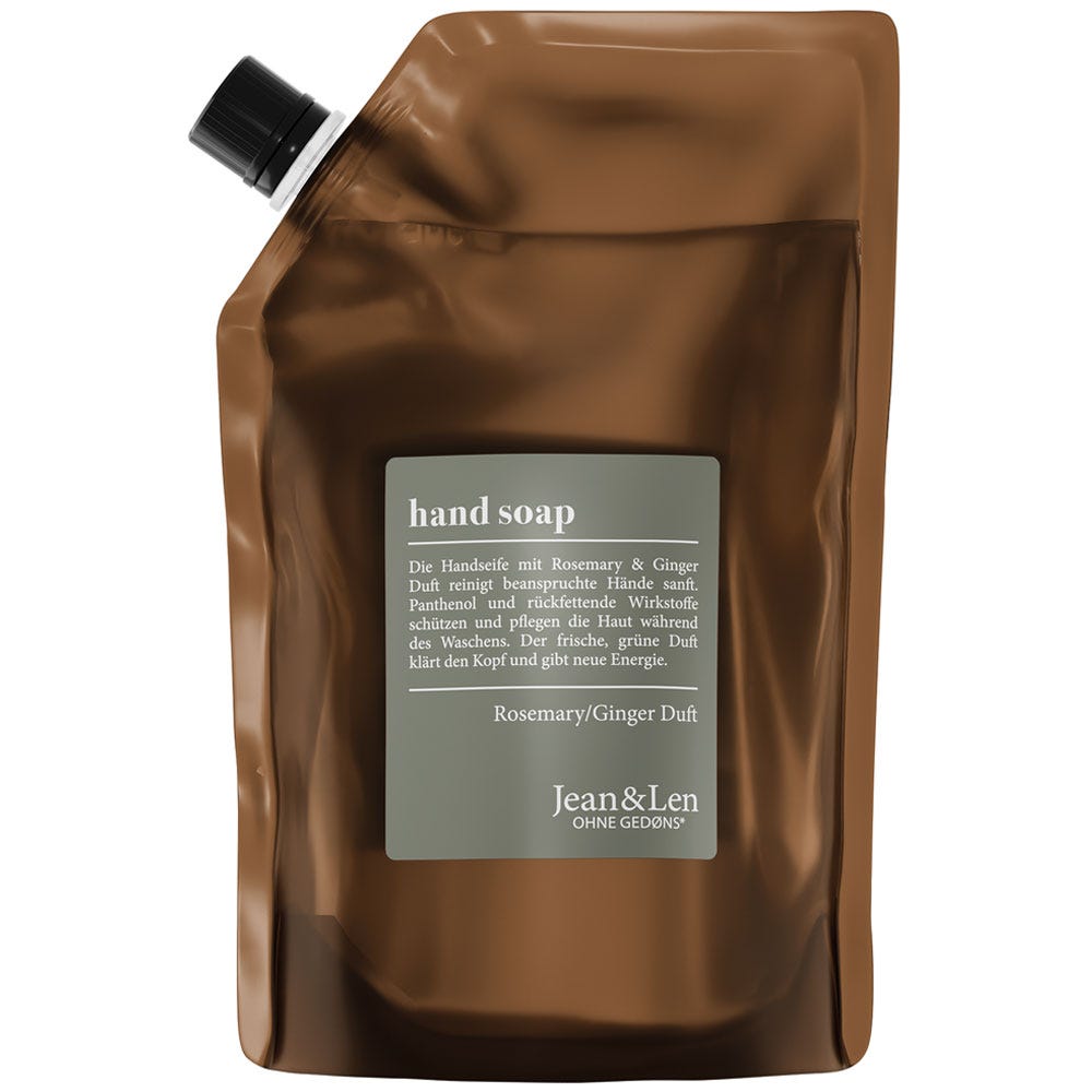 Jean & Len Handseife Rosemary & Ginger Nachfüllpack 500 ml