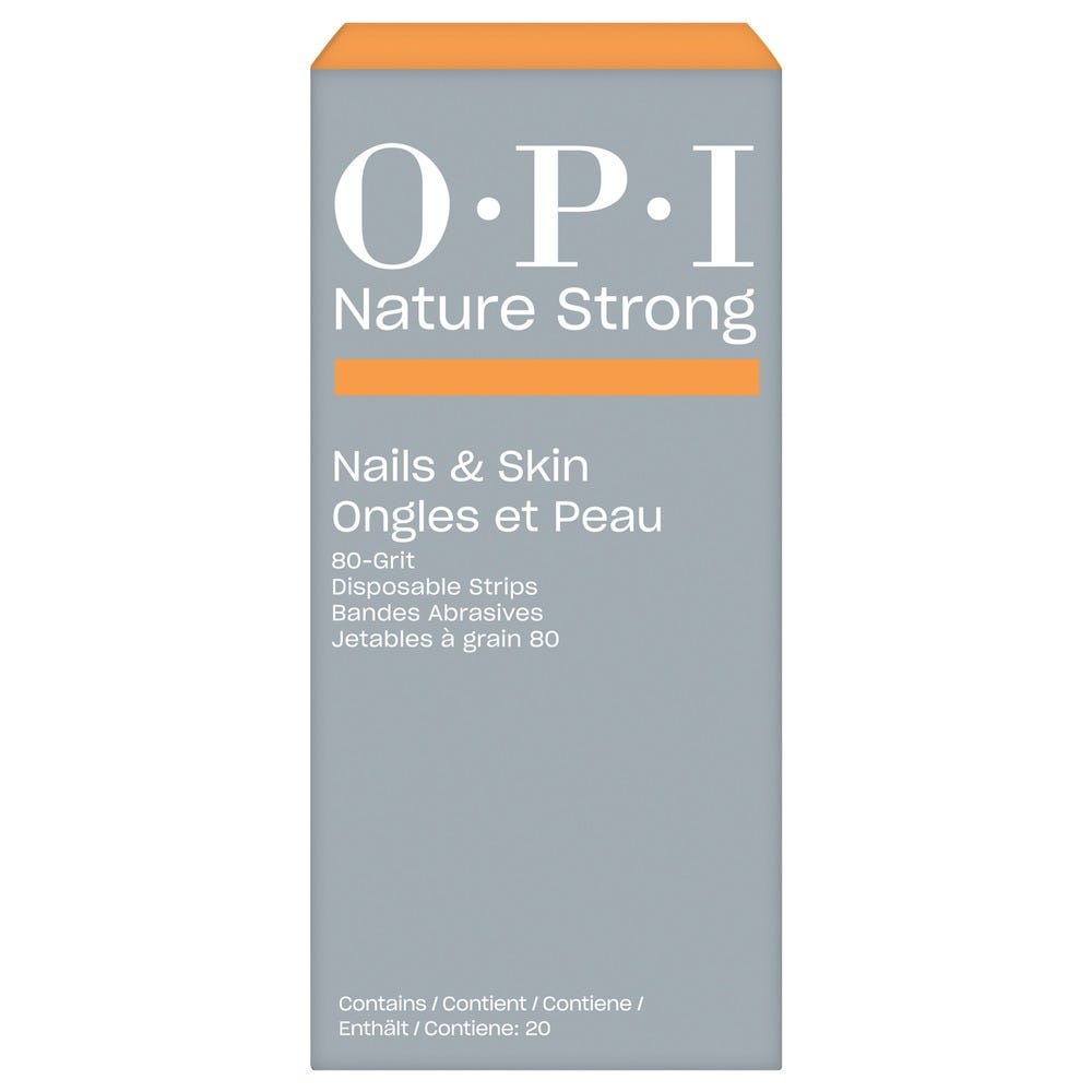 OPI Nature Strong Nails & Skin Disposable Strips 80 Grit 20 Stück