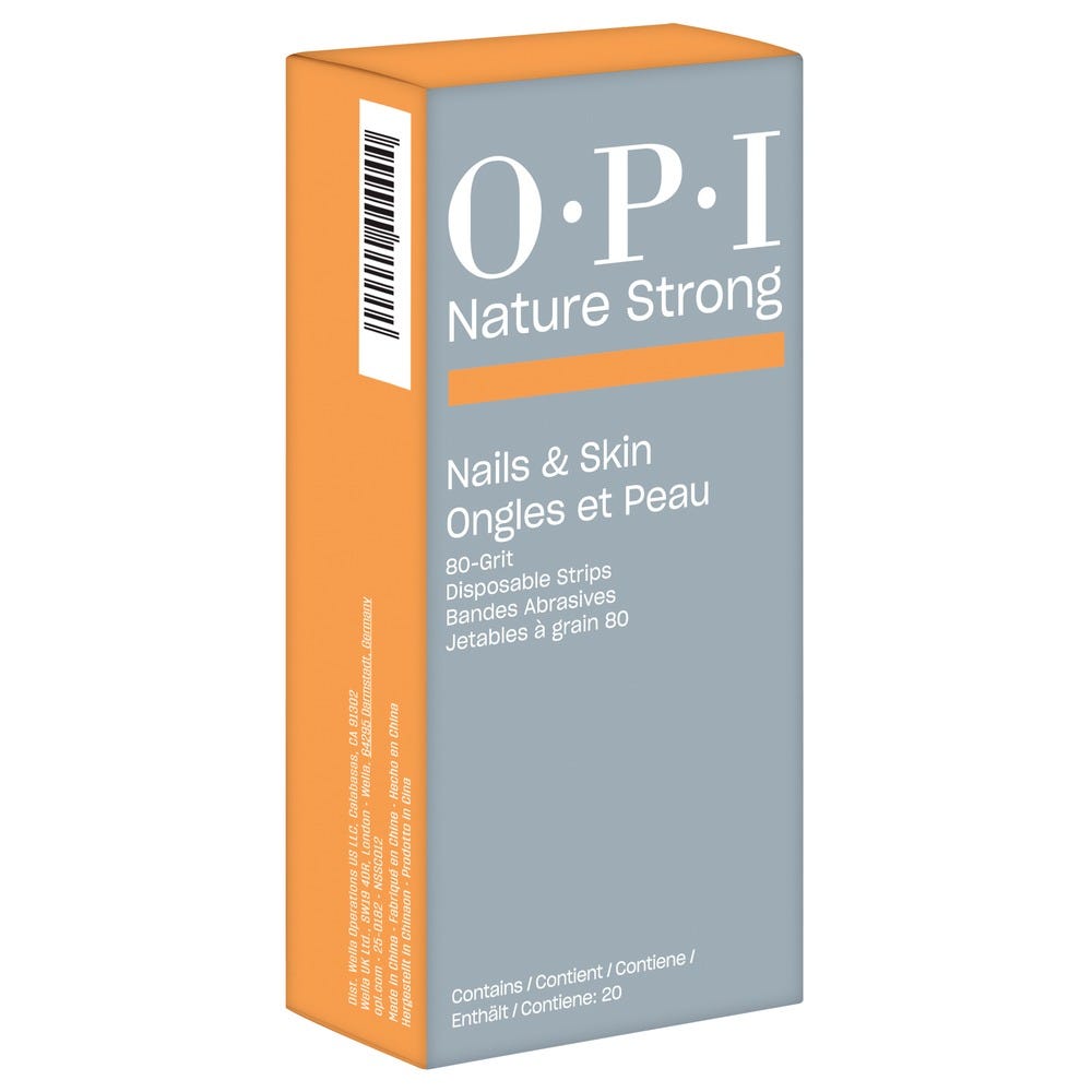 OPI Nature Strong Nails & Skin Disposable Strips 80 Grit 20 Stück