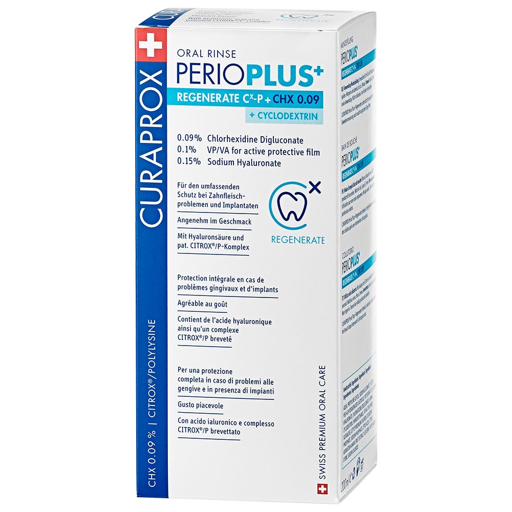 CURAPROX Mundspülung Perio plus Regenerate 0,09 CHX 200 ml