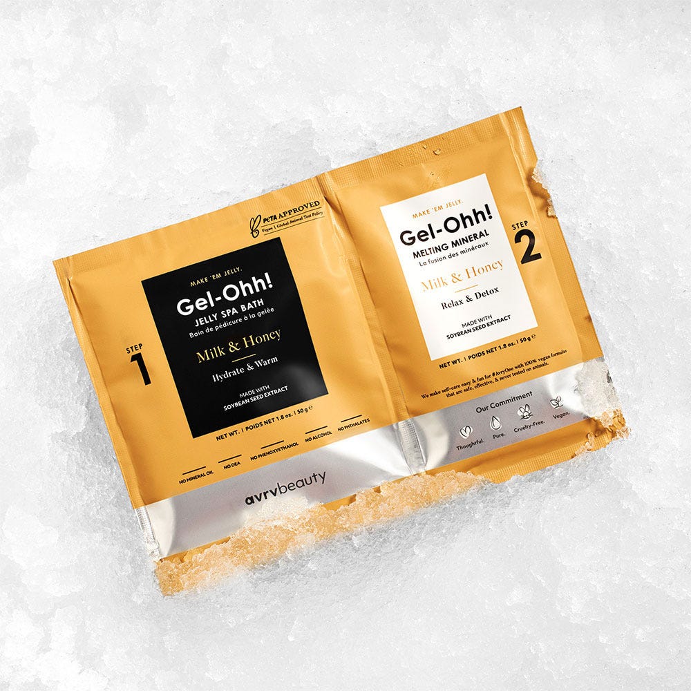AvryBeauty Gel-Ohh! Jelly Spa Bath Milk & Honey