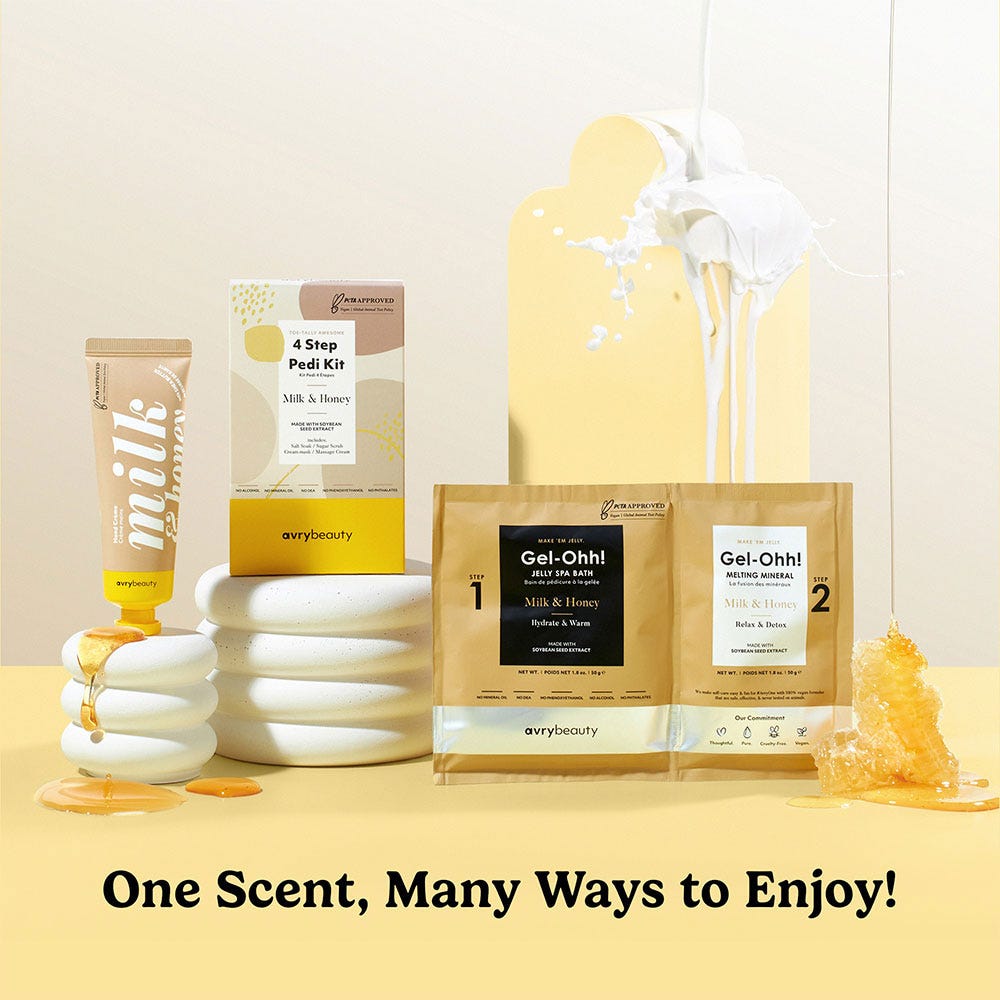 AvryBeauty Gel-Ohh! Jelly Spa Bath Milk & Honey