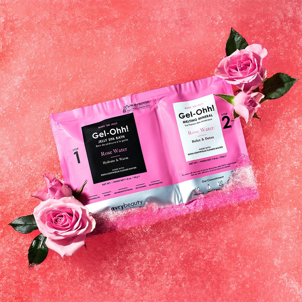 AvryBeauty Gel-Ohh! Jelly Spa Bath Rose Water