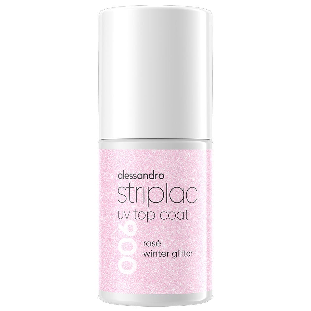 alessandro Striplac Uv Top Coat Rosé Winterglitter 6,5 ml