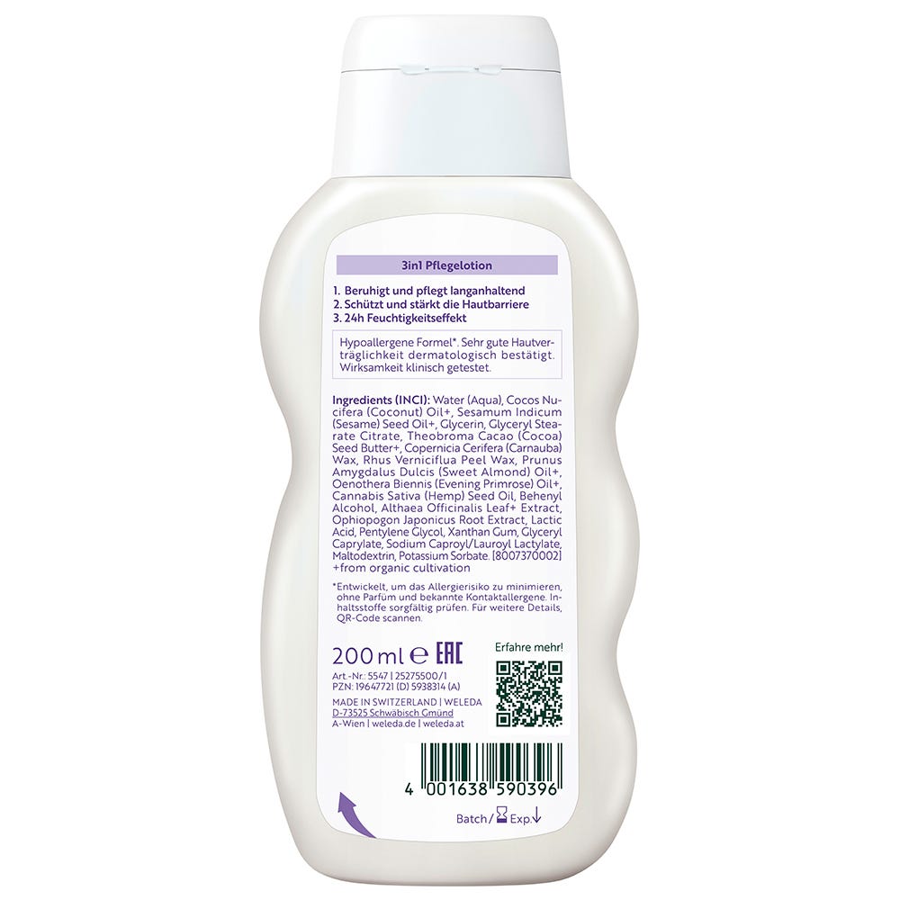 Weleda 3in1 Weiße Malve Pflegelotion 200 ml