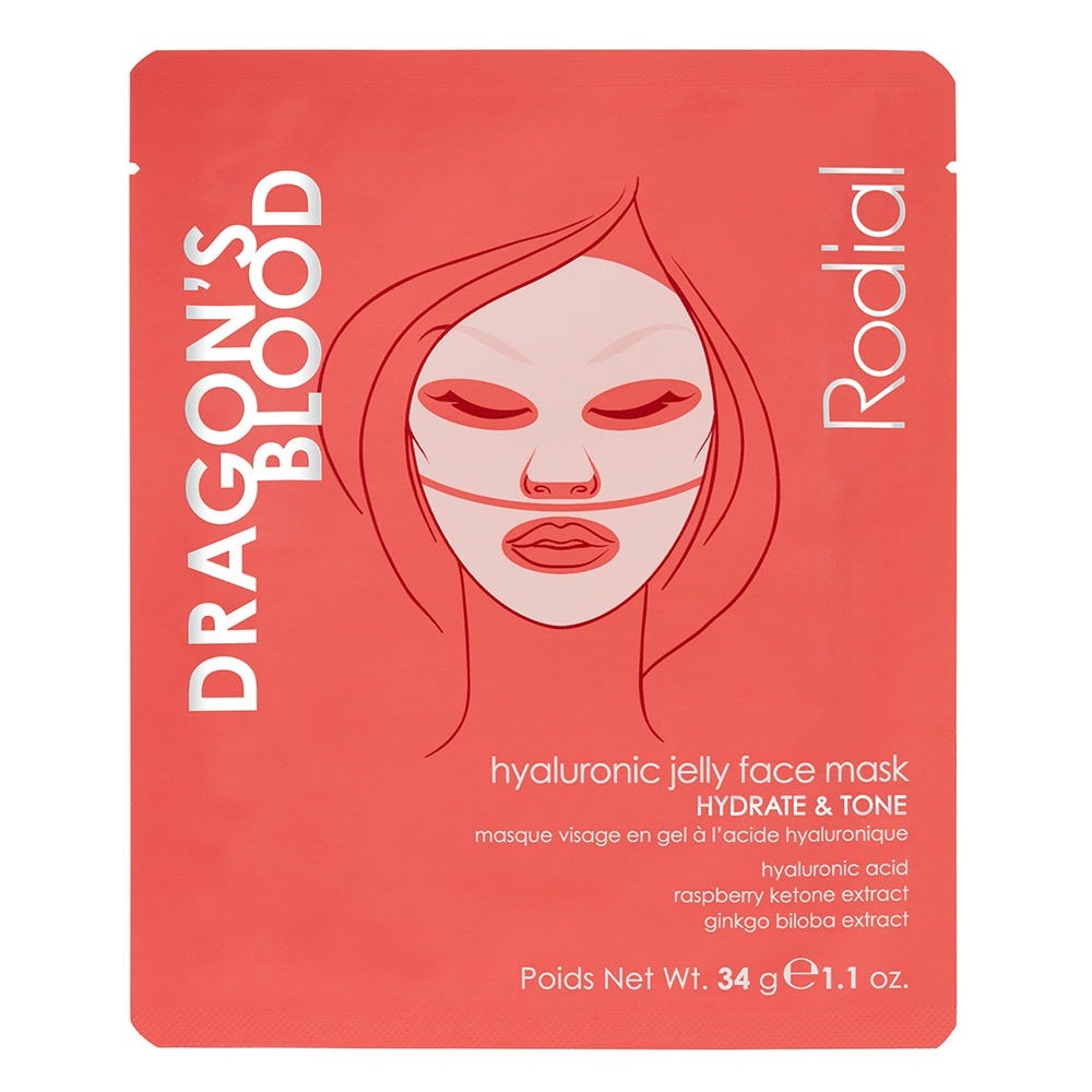 Rodial Dragon's Blood Hyaluronic Jelly Face Mask 4 Stück