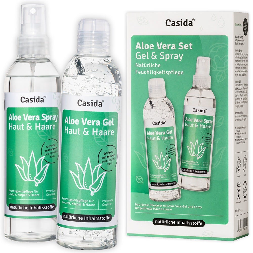 Casida Aloe Vera Gel & Spray Set 