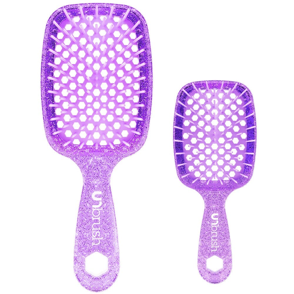UNbrush Glitter Duo Set Amethyst Lavender