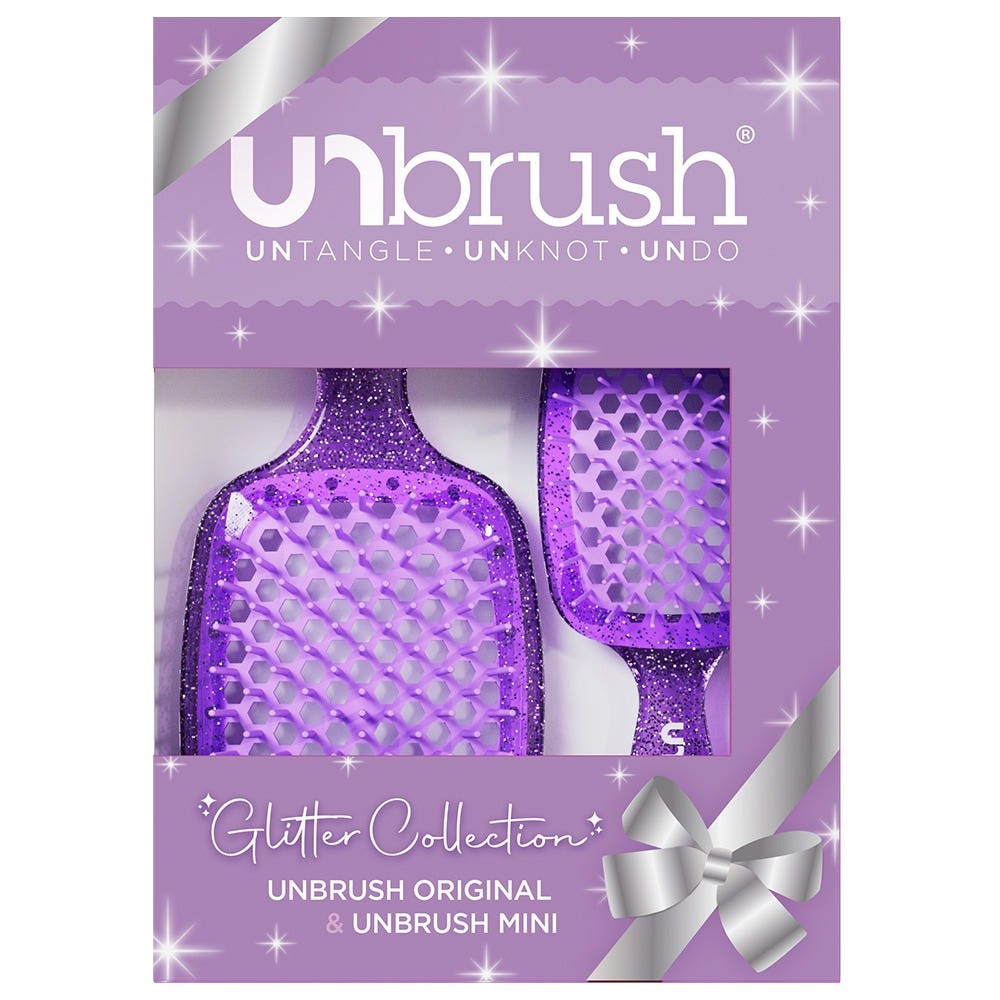 UNbrush Glitter Duo Set Amethyst Lavender