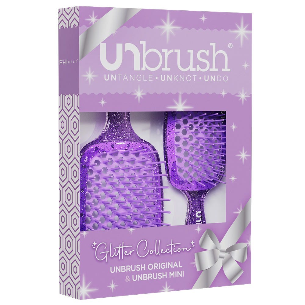 UNbrush Glitter Duo Set Amethyst Lavender
