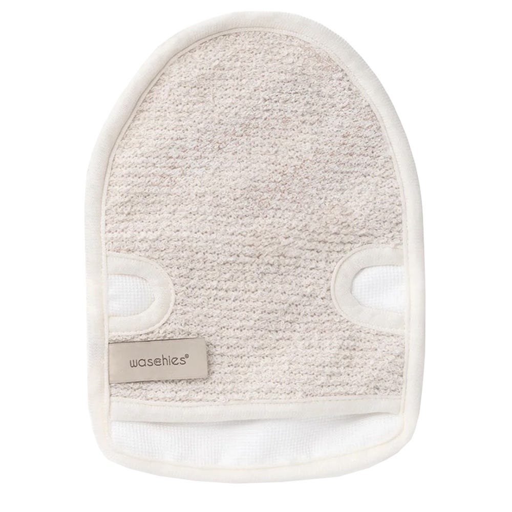 Waschies Peelinghandschuh für Peeling & Reinigung Beige 2er Set