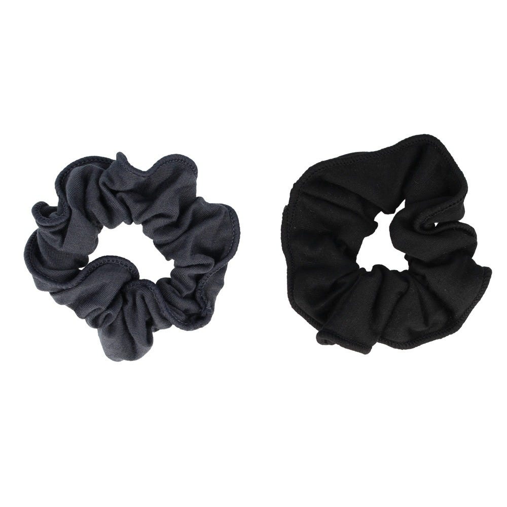 Solida Scrunchie grau/schwarz 2 Stück