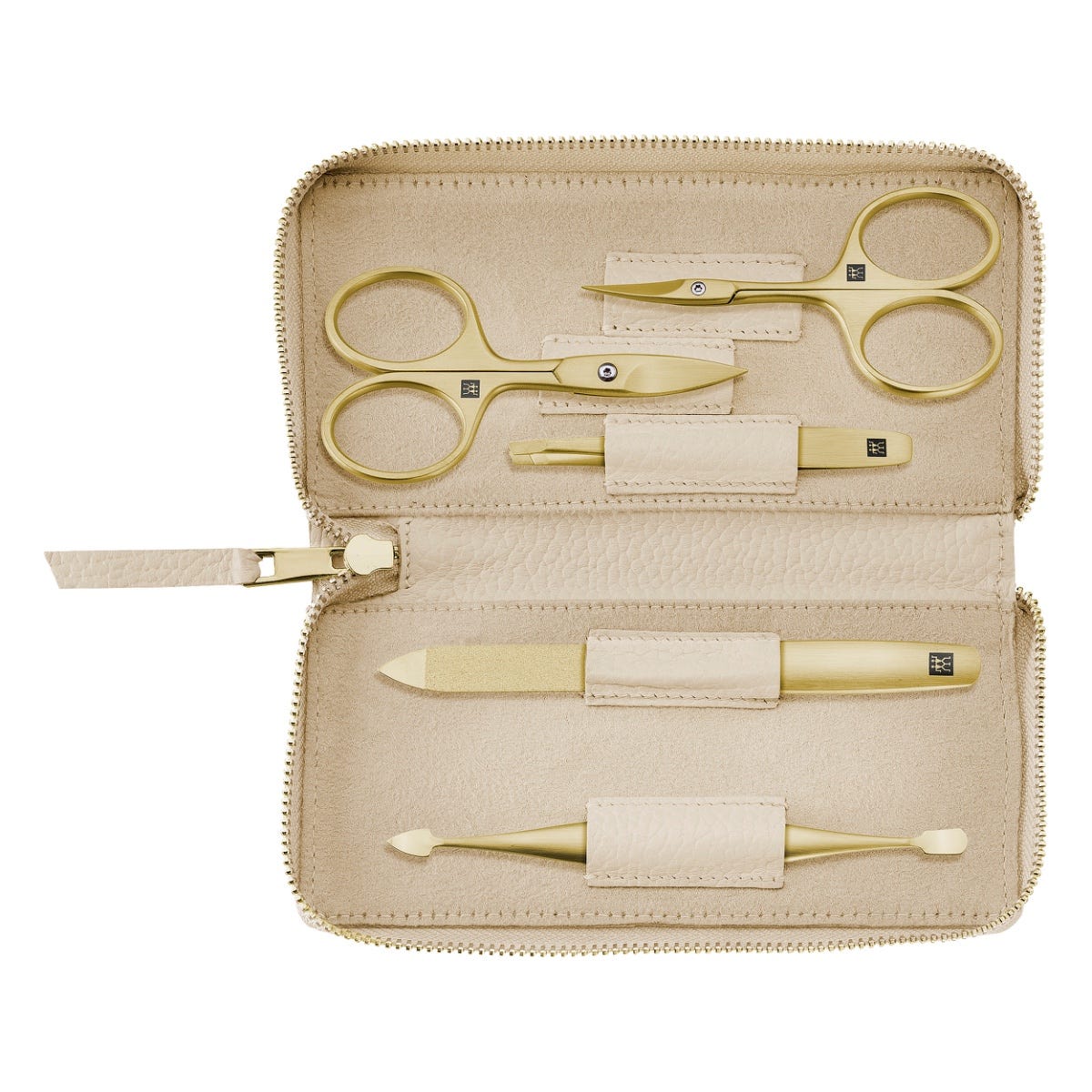 Zwilling Maniküre Pediküre Set 5 tlg. mit Nagelschere beige
