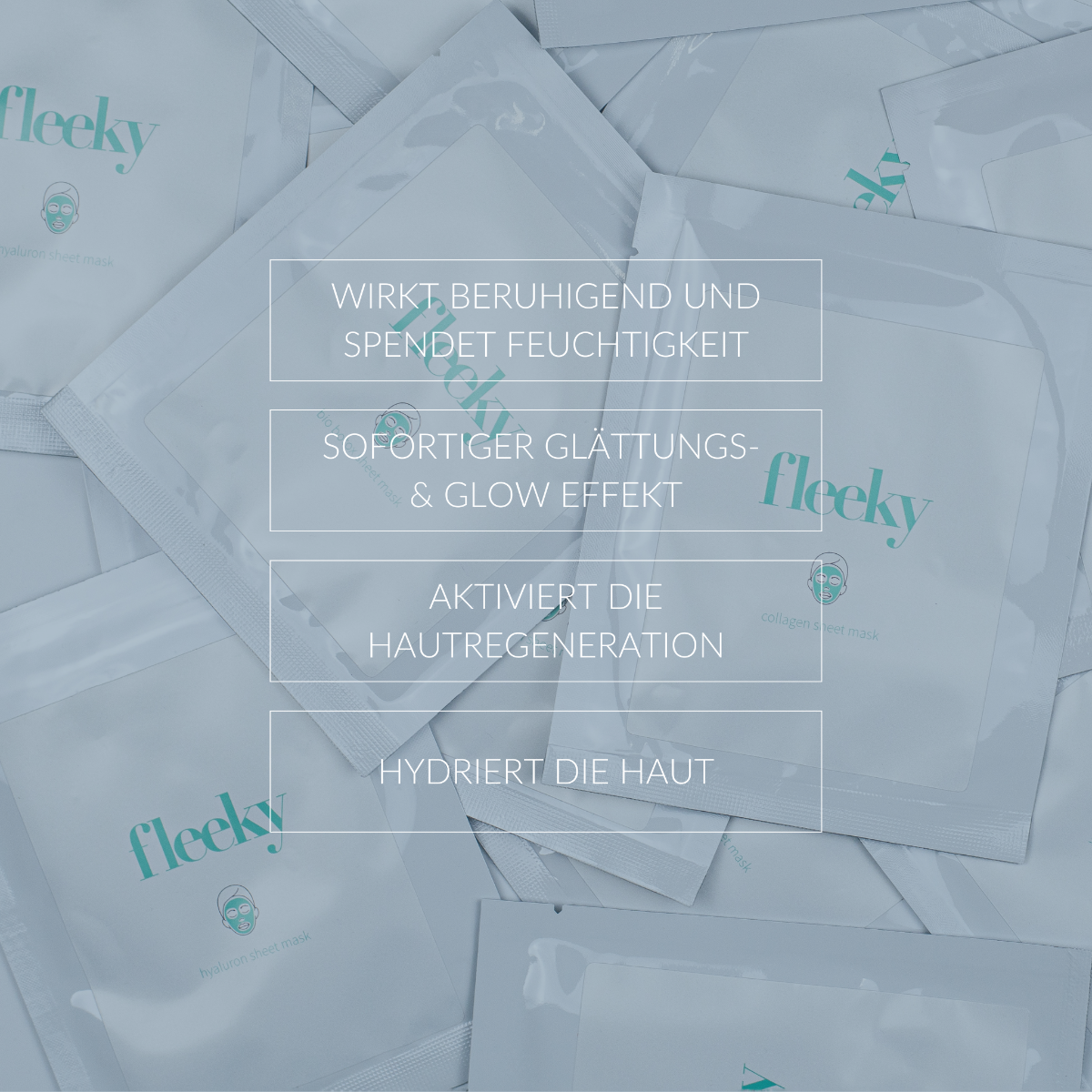 fleeky Sheet Mask Biobotox 5 Stück + Roller