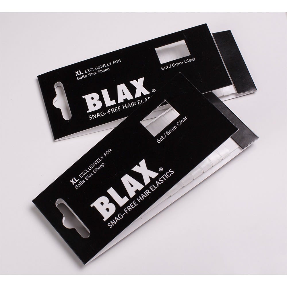 BLAX Hair elastics XL CLEAR 6 Stück
