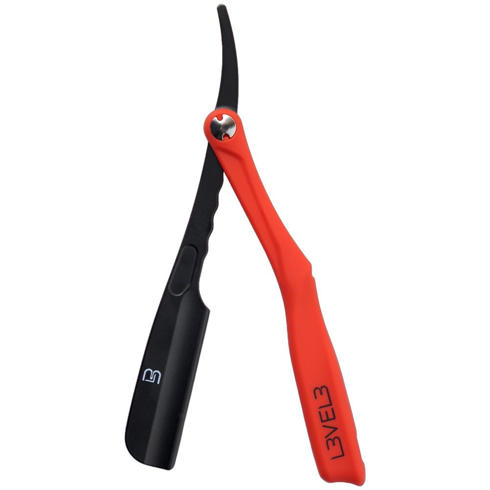 Level3 Milly Rasiermesserhalter Schwarz & Rot