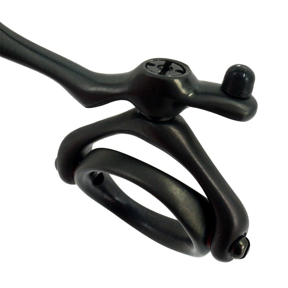 e-Kwip Haarschere TEC3 Swivel black mit beweglichem Daumenauge 6,0 Zoll
