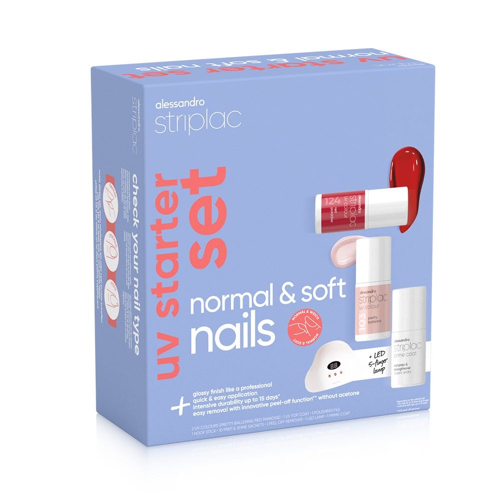Alessandro Striplac Uv Starter Set Normal & Soft 