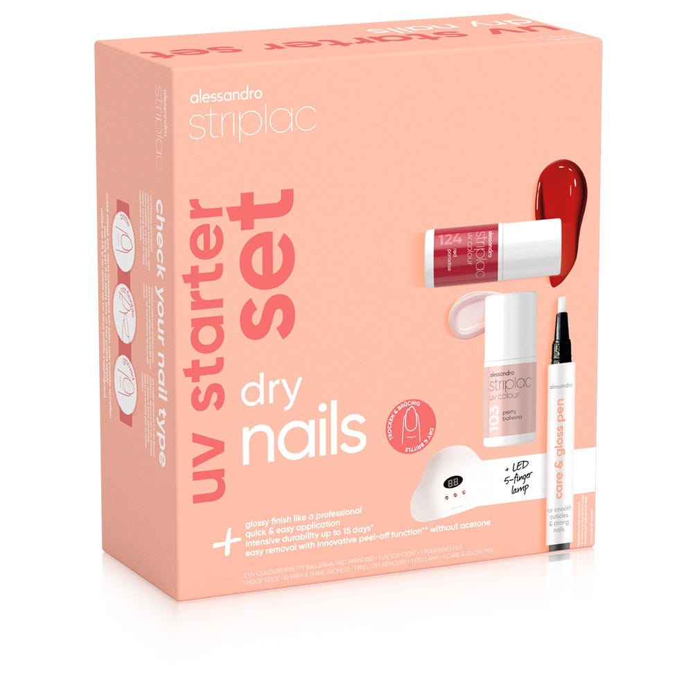 Alessandro Striplac Uv Starter Set Dry Nails 
