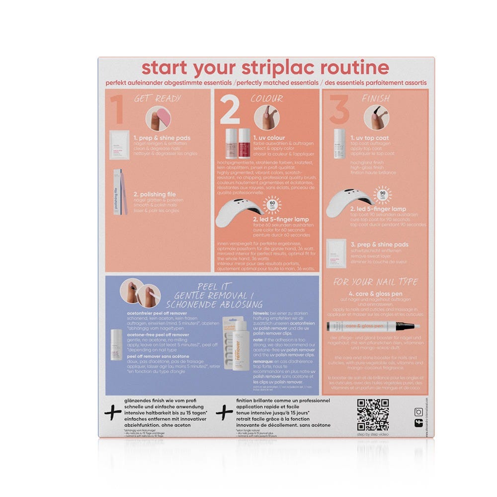 Alessandro Striplac Uv Starter Set Dry Nails 