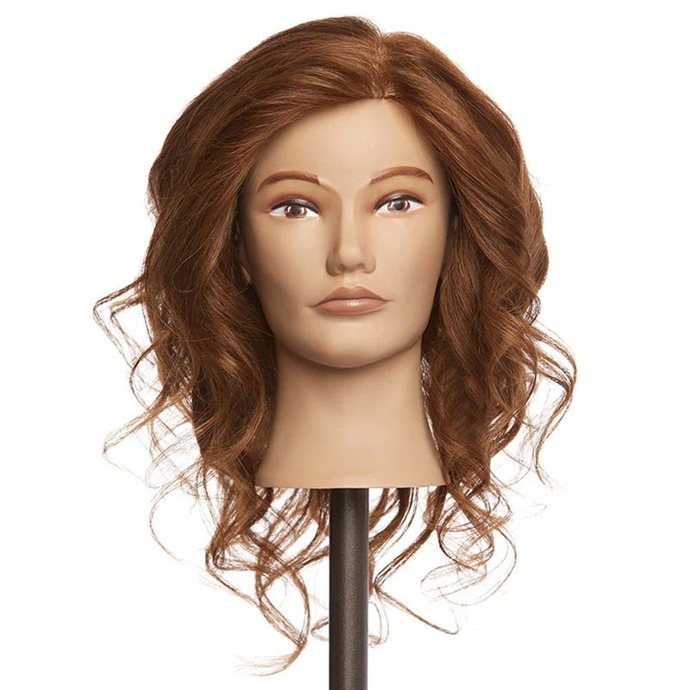 Pivot Point Kate – Mannequinkopf aus 100% Naturhaar 