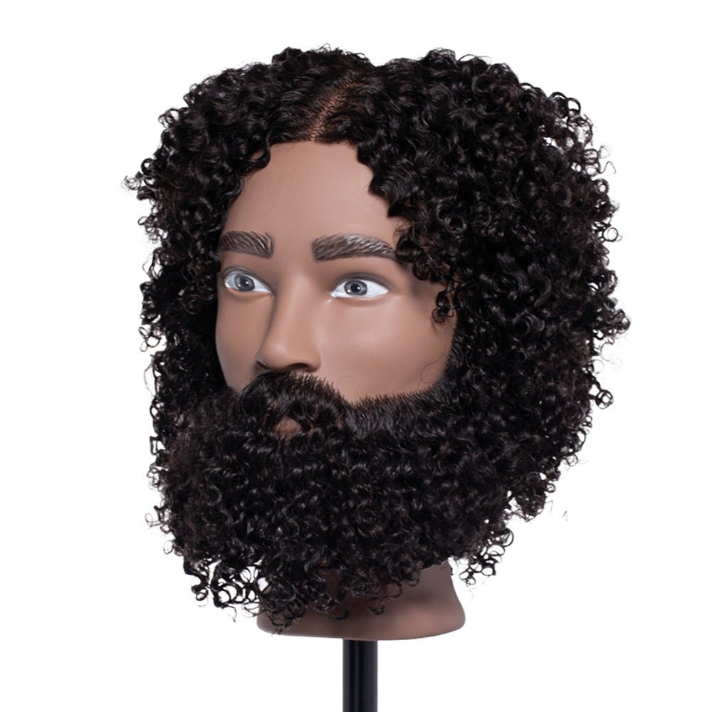 Pivot Point Elijah – Mannequinkopf aus 100 % Echthaar mit Textur