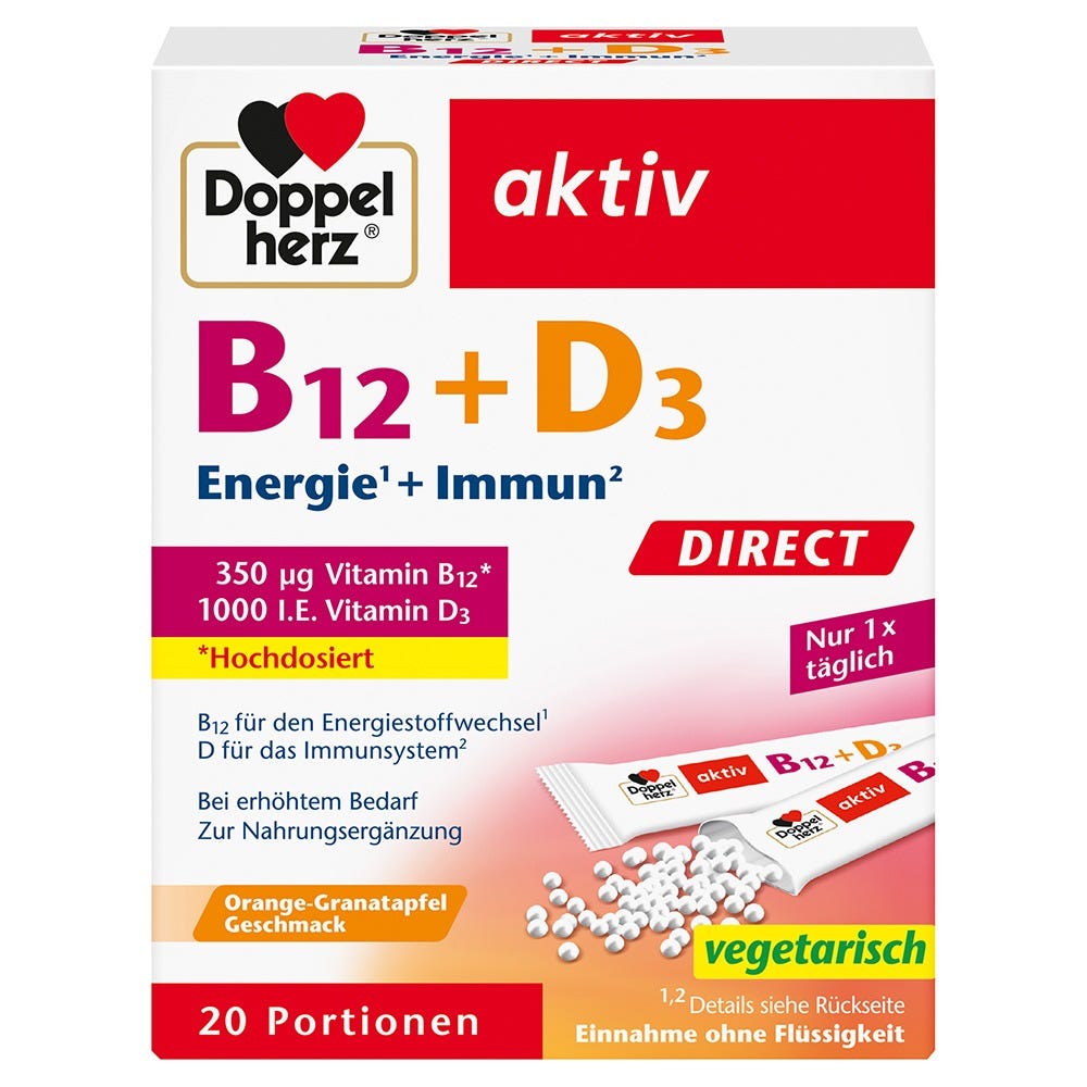 Doppelherz B12 + D3 Direct 20 Stück