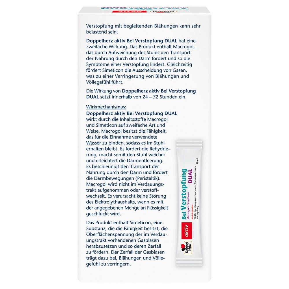Doppelherz Bei Verstopfung DUAL Liquid 10 Stück