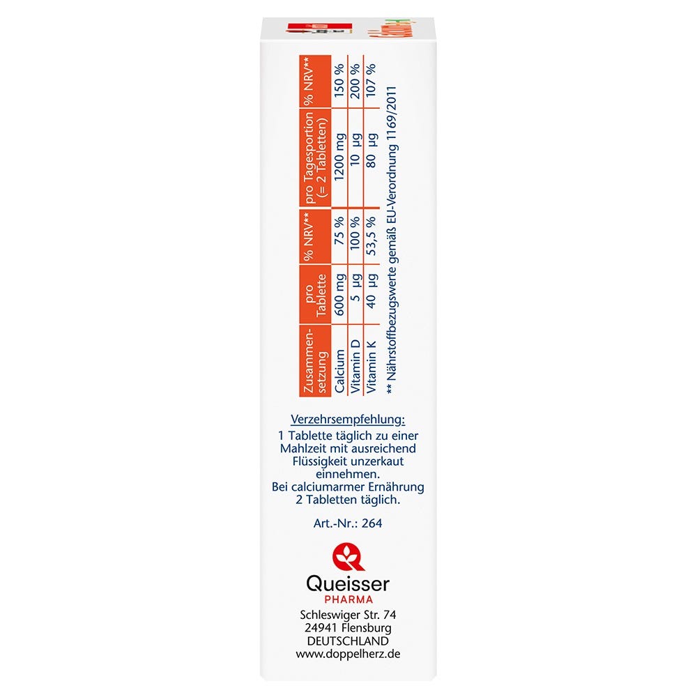 Doppelherz Calcium + Vitamin D3 + K 30 Stück