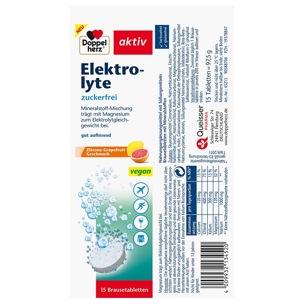 Doppelherz Elektrolyte Brausetabletten 15 Stück