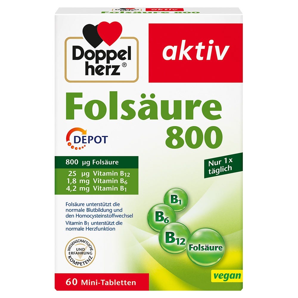 Doppelherz Folsäure 800 Depot 60 Stück