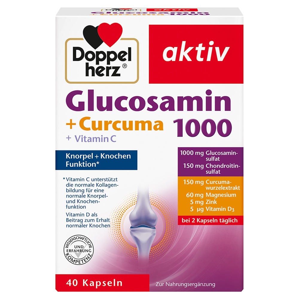 Doppelherz Glucosamin 1000 + Curcuma 40 Stück