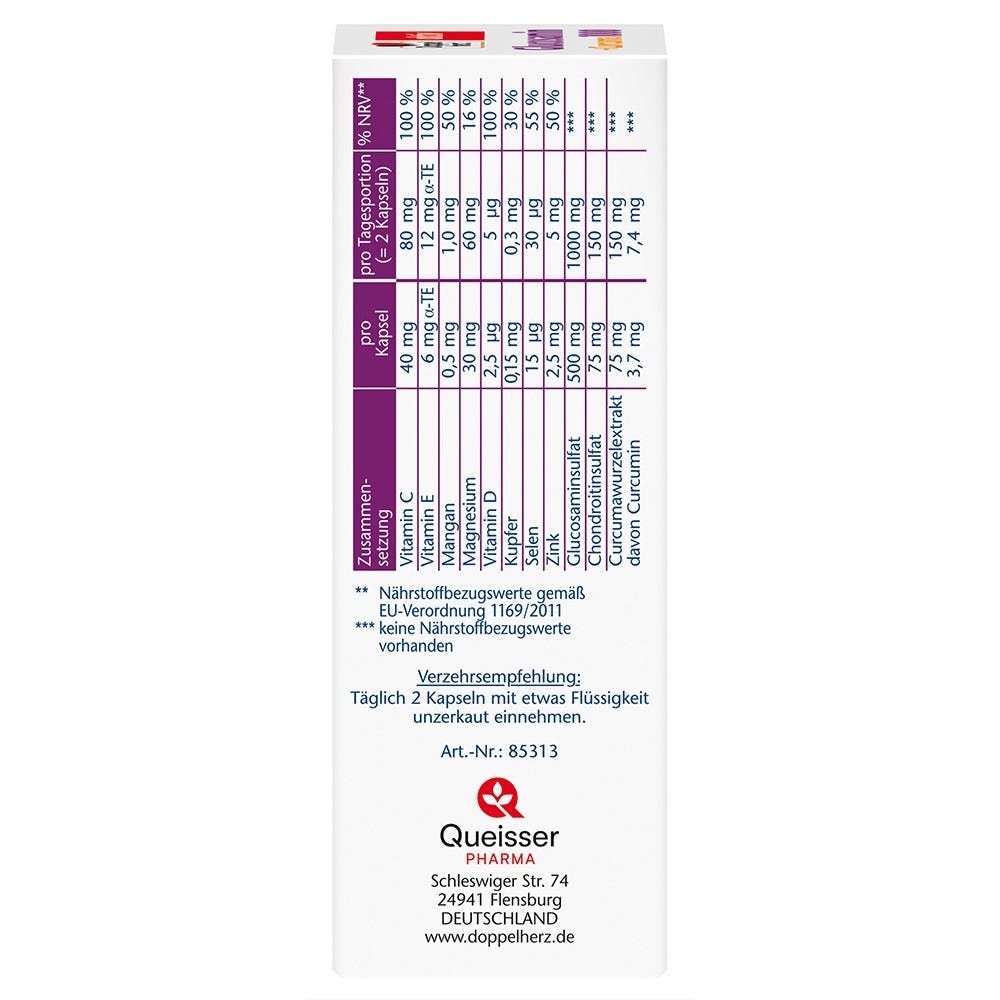 Doppelherz Glucosamin 1000 + Curcuma 40 Stück