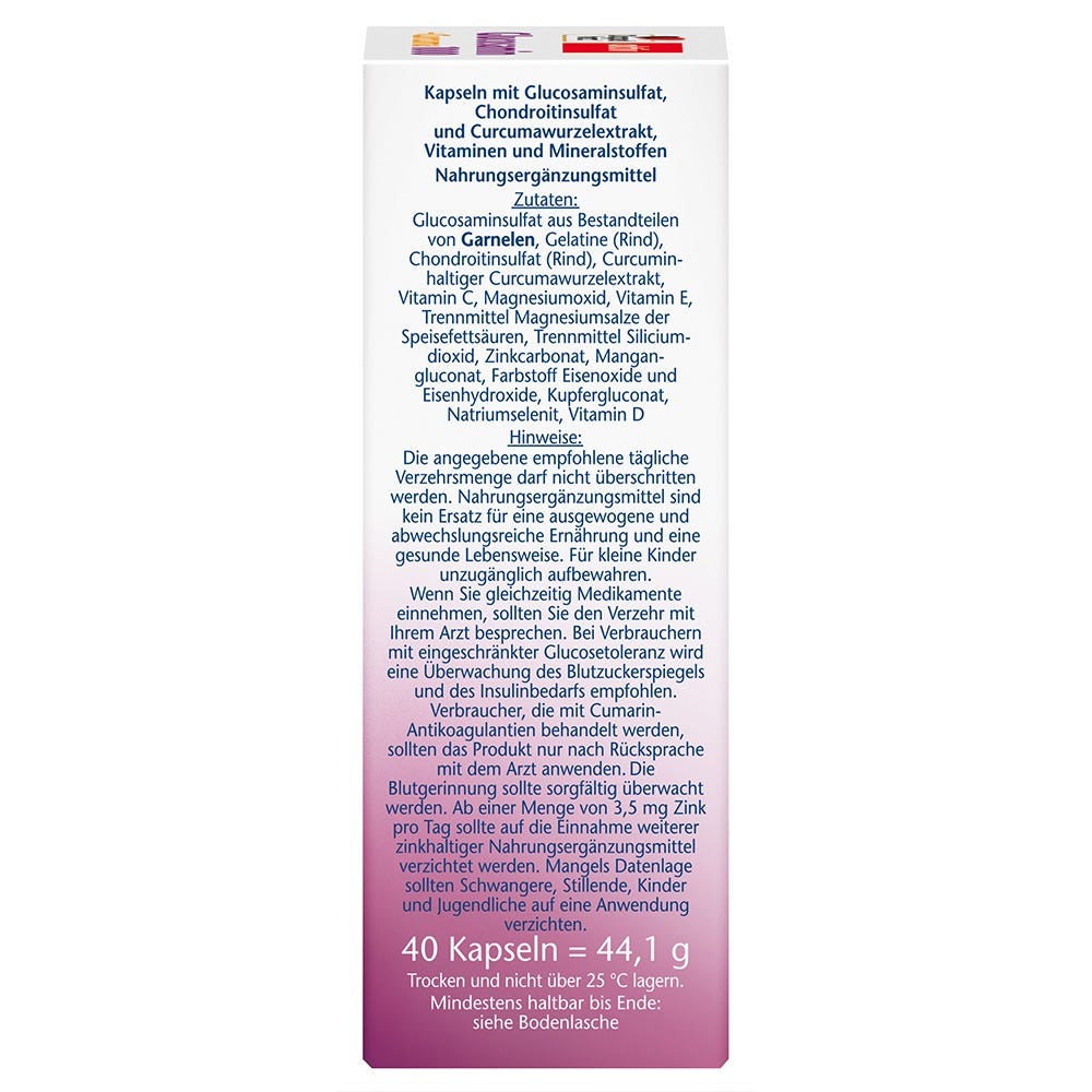 Doppelherz Glucosamin 1000 + Curcuma 40 Stück