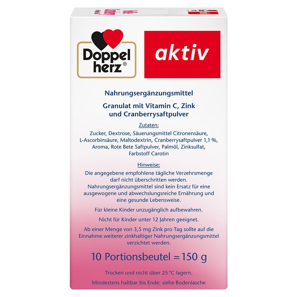 Doppelherz Heiße Cranberry mit Vitamin C + Zink 10 Stück