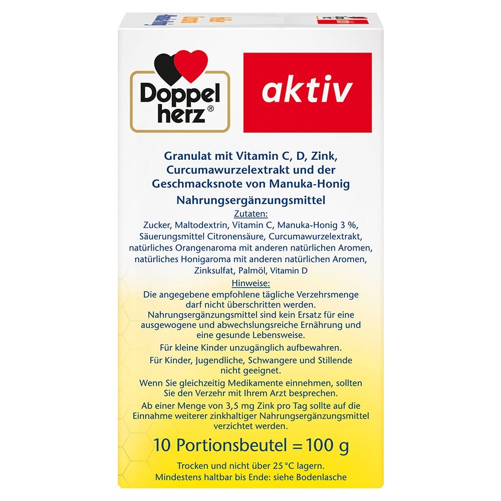 Doppelherz Heißer Curcuma + Manuka-Honig 10 Stück