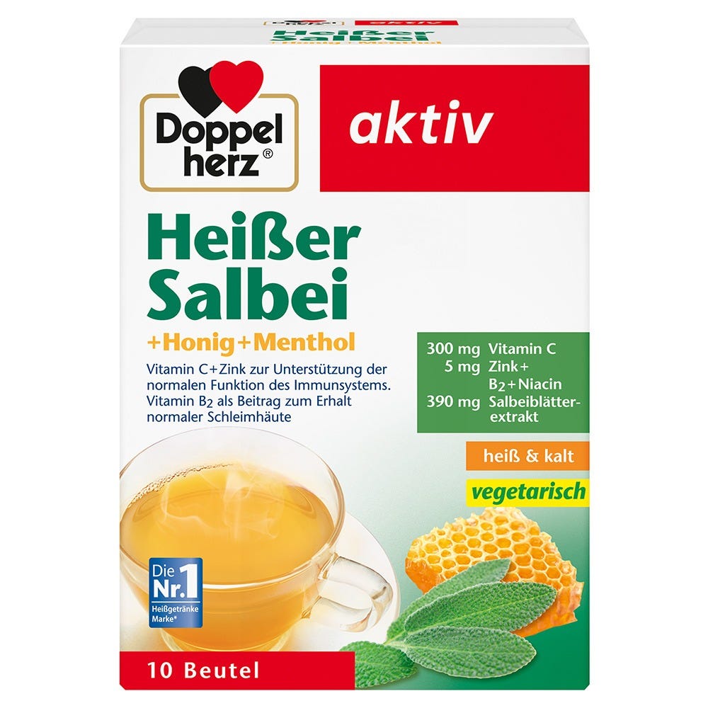 Doppelherz Heißer Salbei + Honig + Menthol 10 Stück