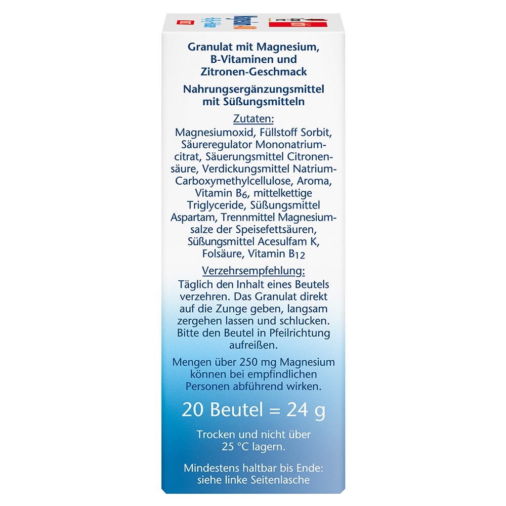 Doppelherz Magnesium + B6 + B12 direct 20 Stück