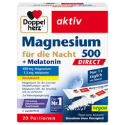 Doppelherz Magnesium 500 für die Nacht + Melatonin DIRECT 20 Stück