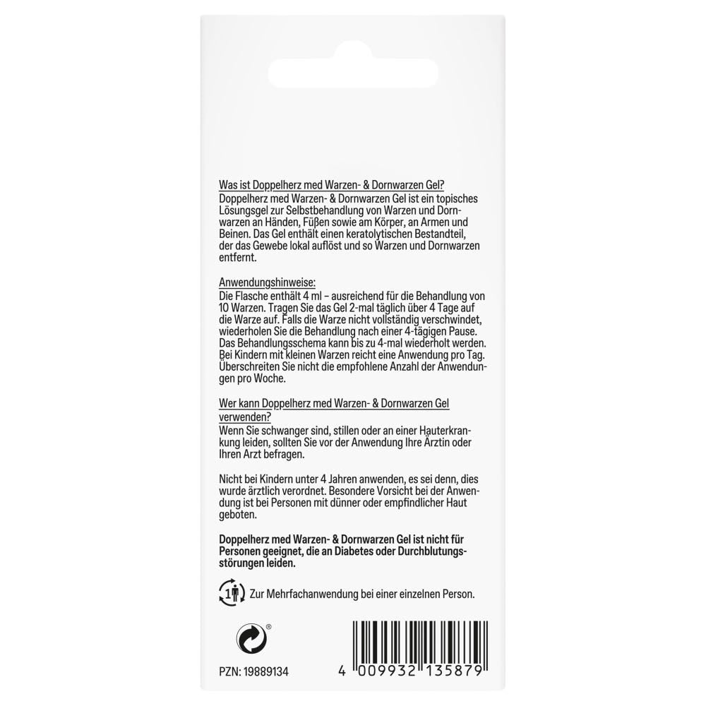 Doppelherz Med Warzen- & Dornwarzen Gel 4 ml