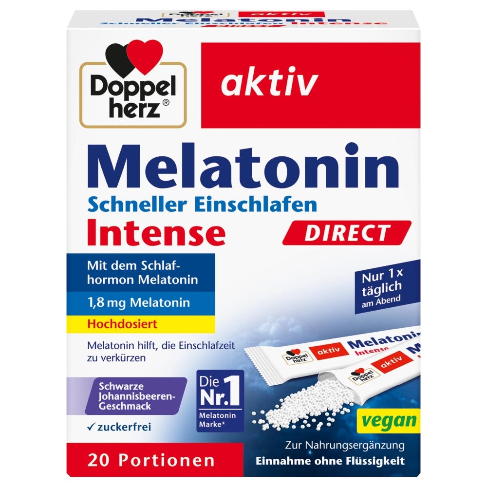 Doppelherz Melatonin Intense Direct 20 Stück