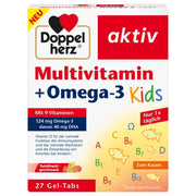 Doppelherz Multivitamin + Omega-3 Kids Gel-Tabs 27 Stück