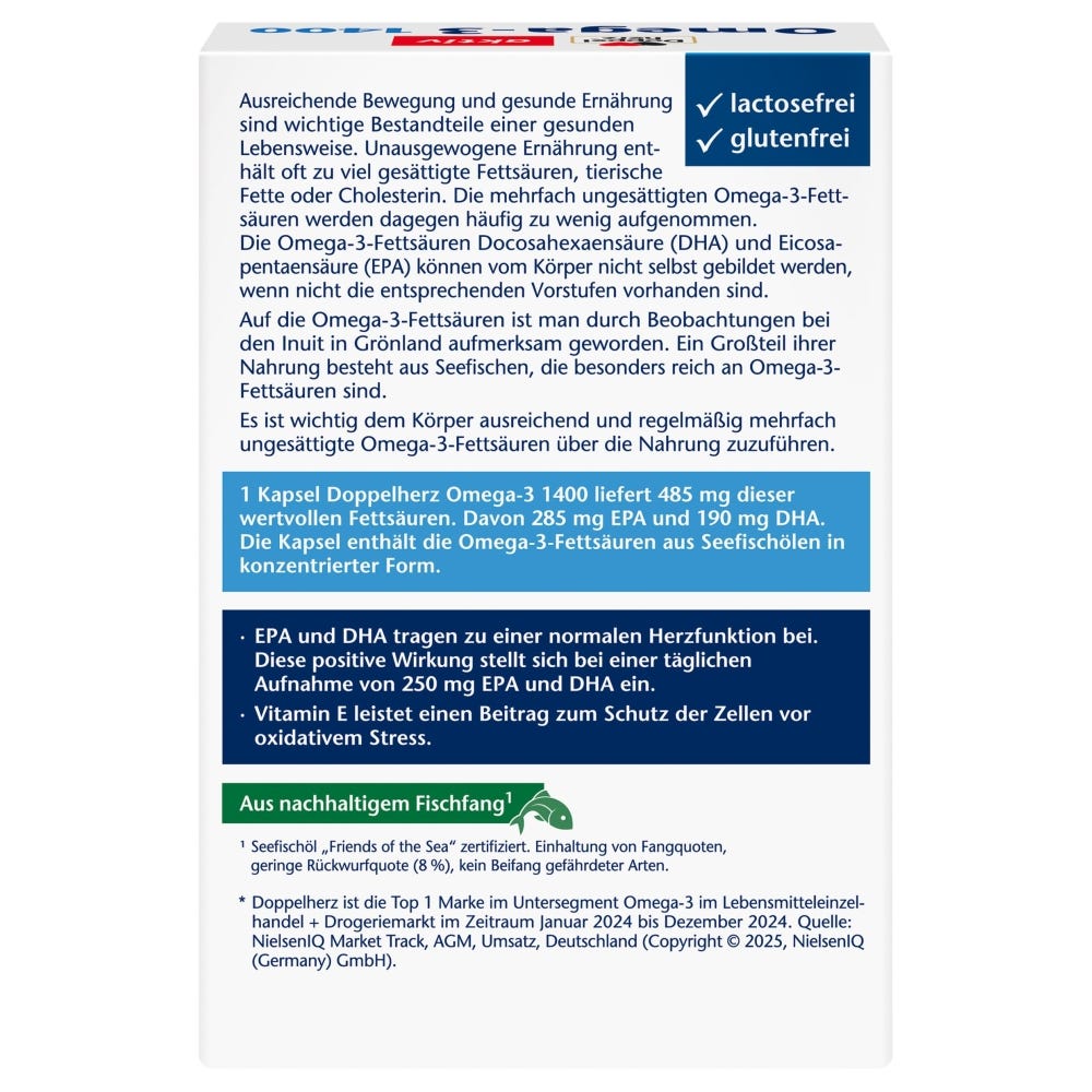 Doppelherz Omega-3 1400 30 Stück