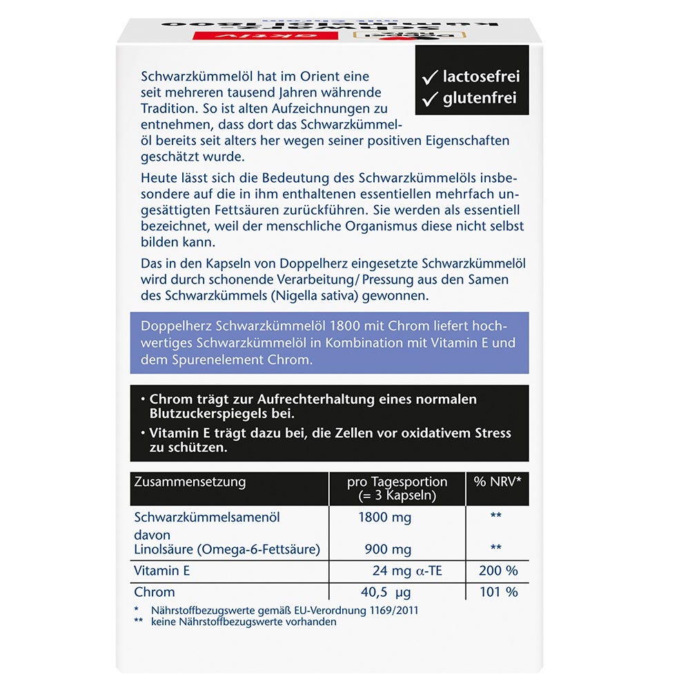 Doppelherz Schwarzkümmelöl 1800 50 Stück