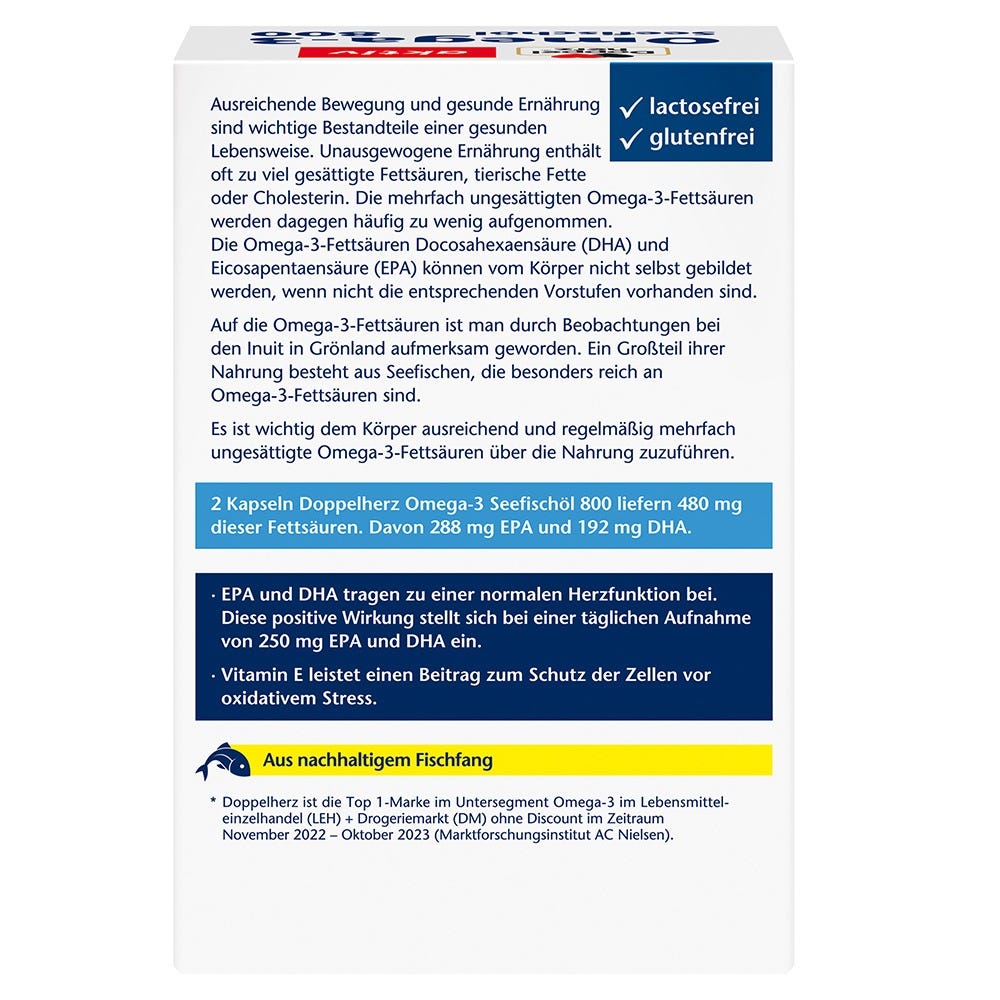 Doppelherz Seefischoel Omega-3 800 mg 120 Stück