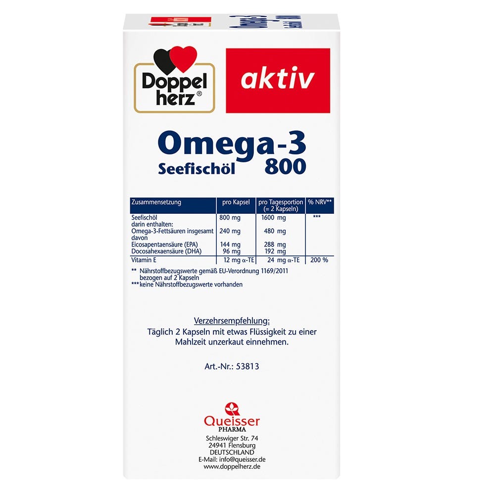 Doppelherz Seefischoel Omega-3 800 mg 120 Stück