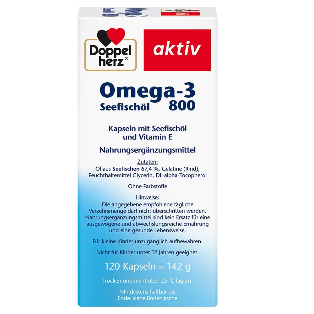 Doppelherz Seefischoel Omega-3 800 mg 120 Stück