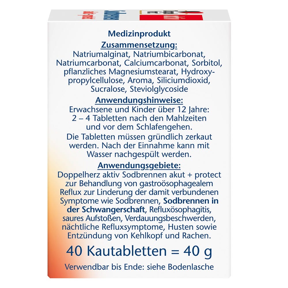 Doppelherz Sodbrennen akut + protect 40 Stück