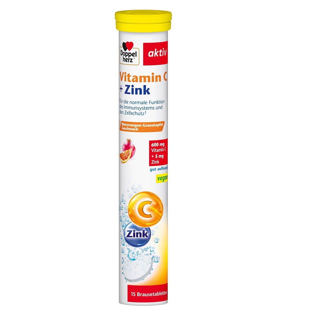 Doppelherz Vitamin C + Zink Brausetabletten 15 Stück
