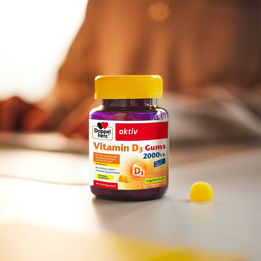 Doppelherz Vitamin D 2000 IE Gums 40 Stück
